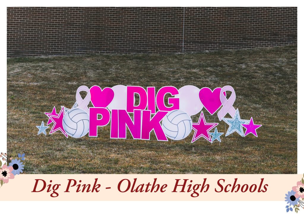 Sea of Pink for Olathe Schools' Dig Pink Event