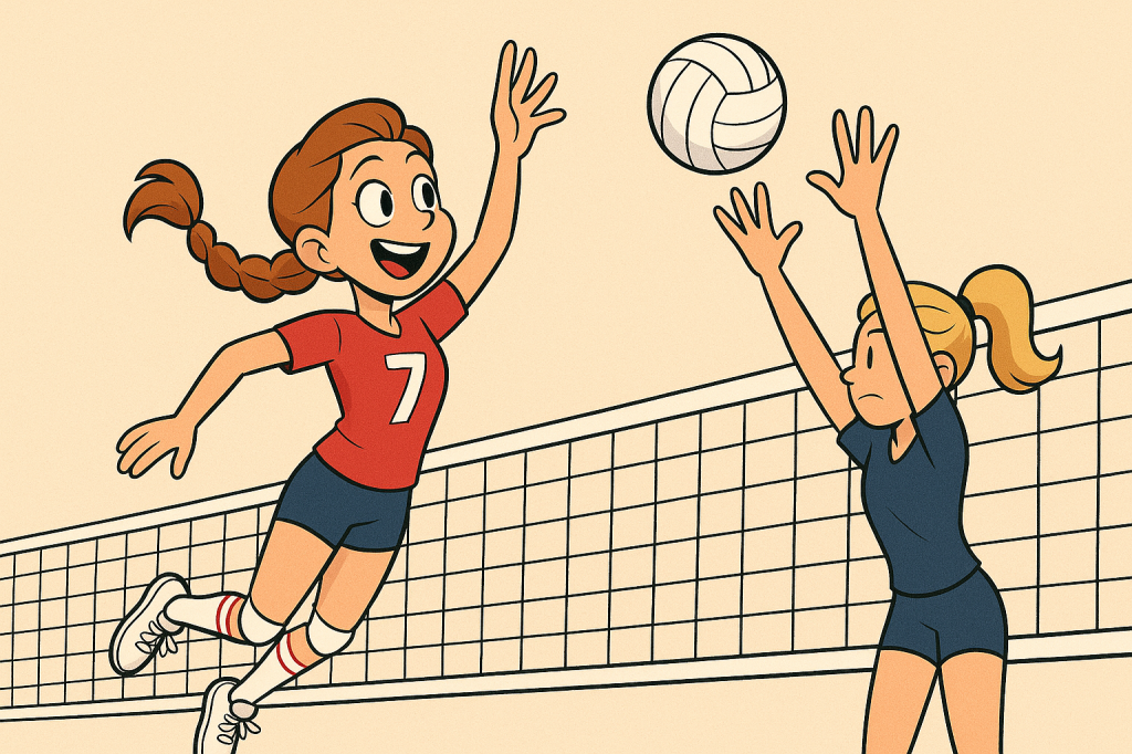Class of 2028 AI Generated Iowa Volleyball Player