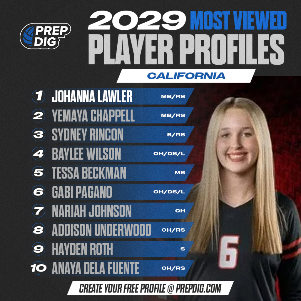 Top 10 Rated: 2029 Most Viewed Player Profiles