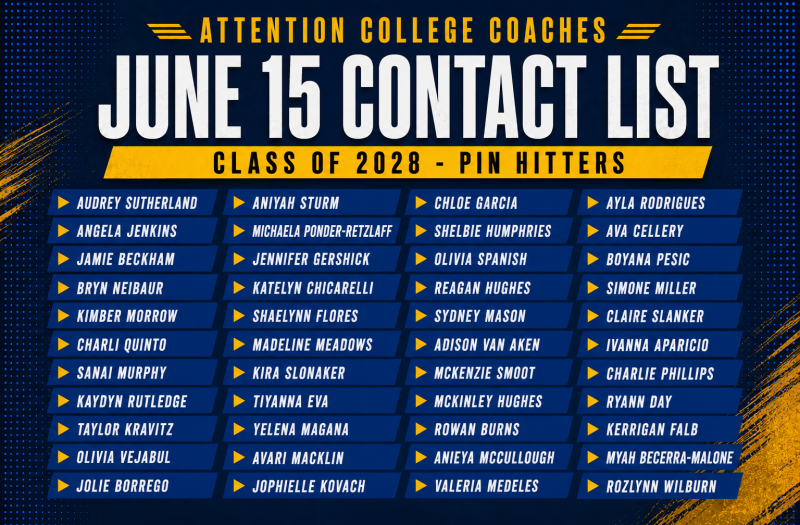 June 15 Contact List (Nevada): 2028 Pin Hitters
