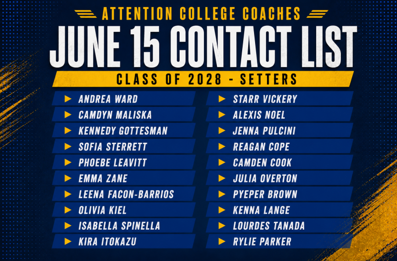 June 15 Contact List (Nevada): 2028 Setters