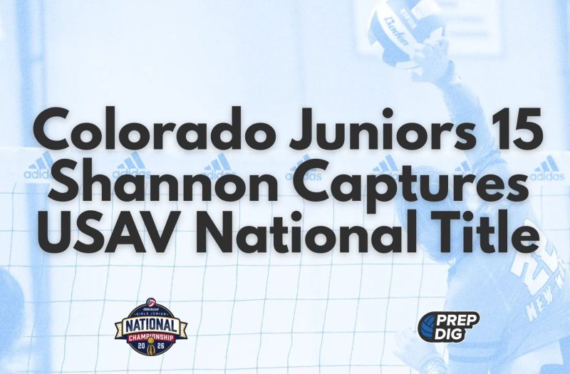 Colorado Juniors 15 Shannon Captures USAV National Title